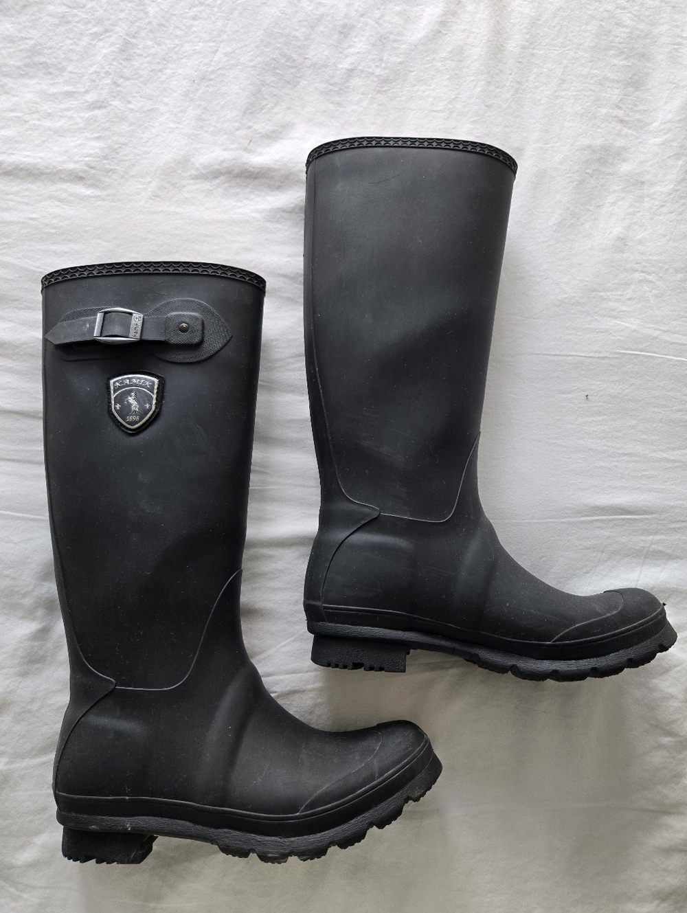 Kamik Black Jennifer Rain Boots, Black, Size 9